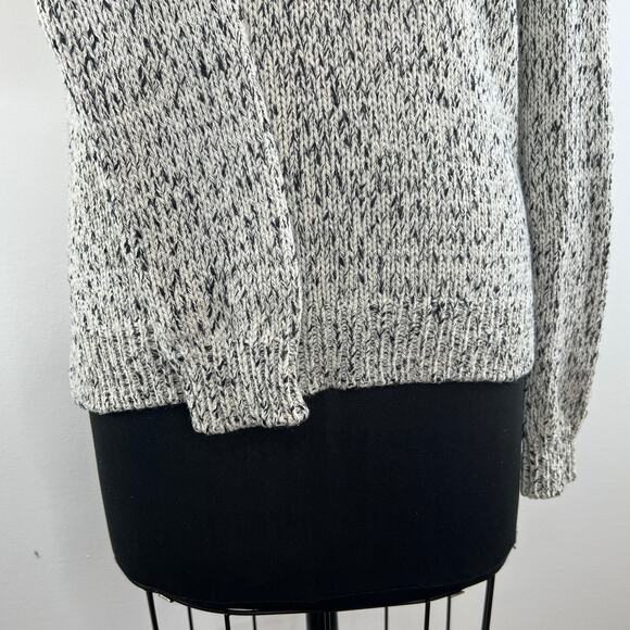 Theory Gray Long Sleeve Wool Cotton Blend Crewneck Pullover Sweater Size P(XS) - Picture 5 of 9